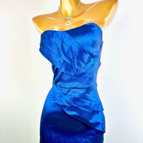 Vintage y2k 90s prom homecoming strapless dress - Picture 5 of 8